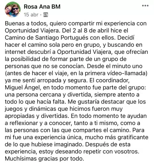 Viaje en grupo Camino Portugués